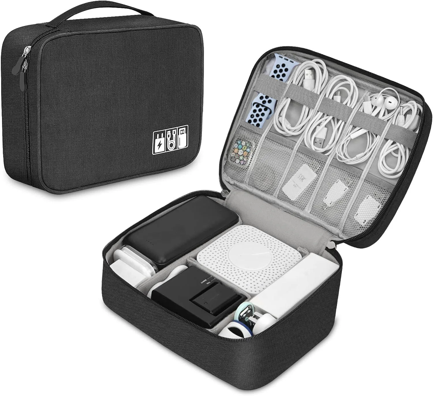 Tech Accessories Types - 전자 액세서리 케이블 이어폰 보관용 휴대용