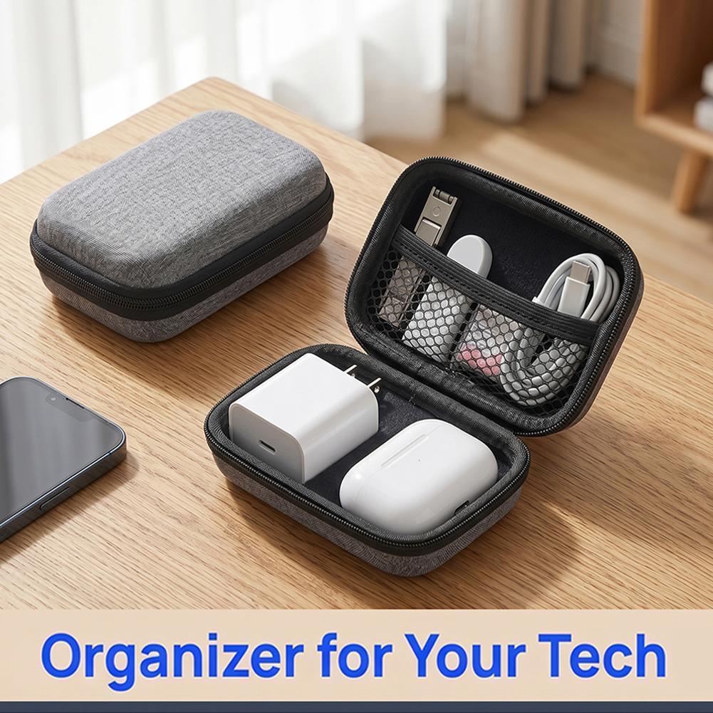 Travel Cable Organizer - 비즈니스 헤드폰 가방 휴대용 지퍼 이어폰