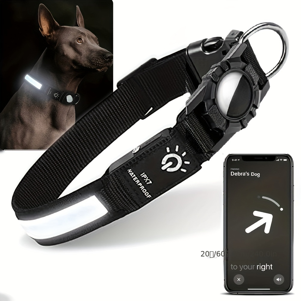 Tech Dog Accessories - 새로운 애완동물 목걸이 방수 LED 애플