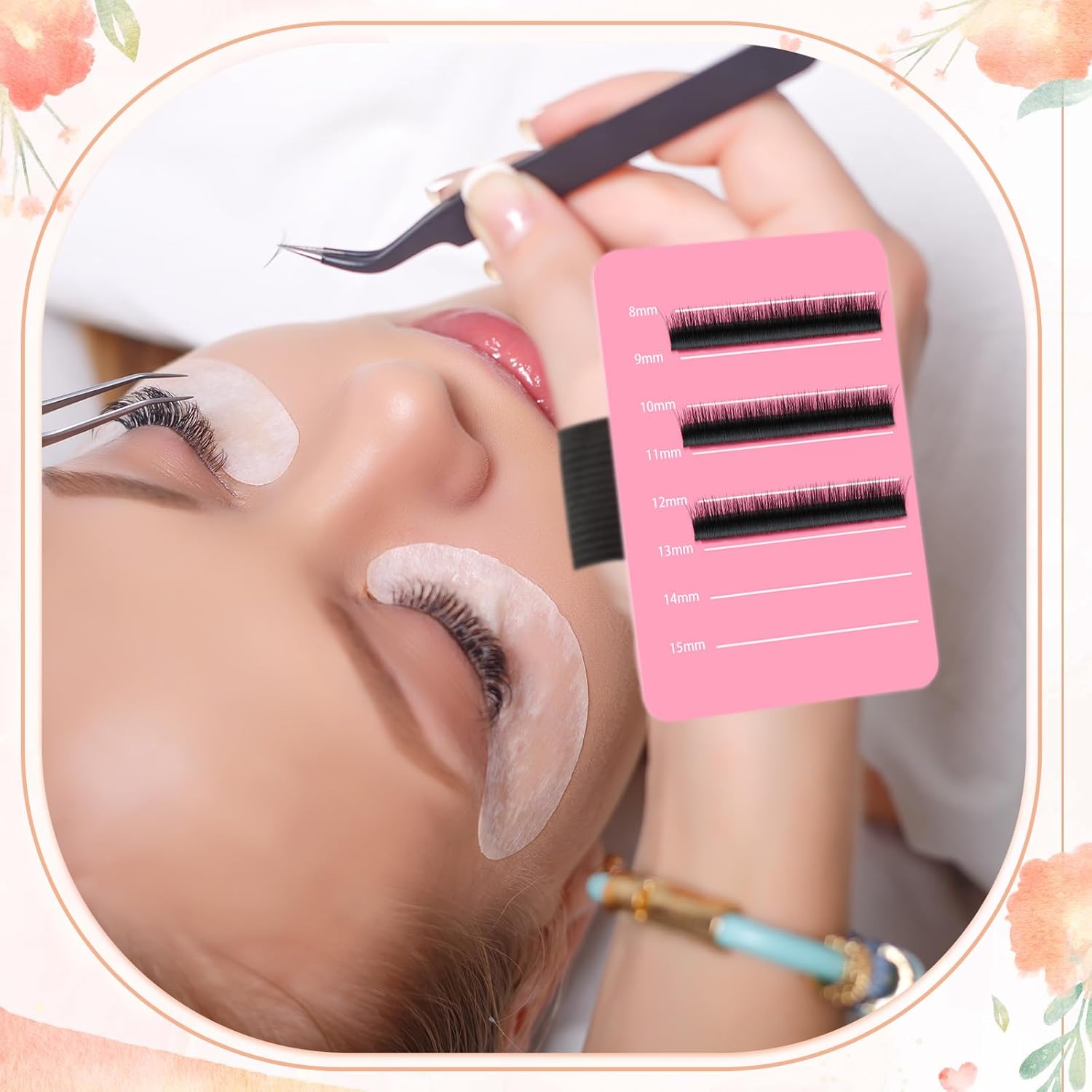 Tech Accessories - 2개 조절 가능한 원사이즈 속눈썹 연장