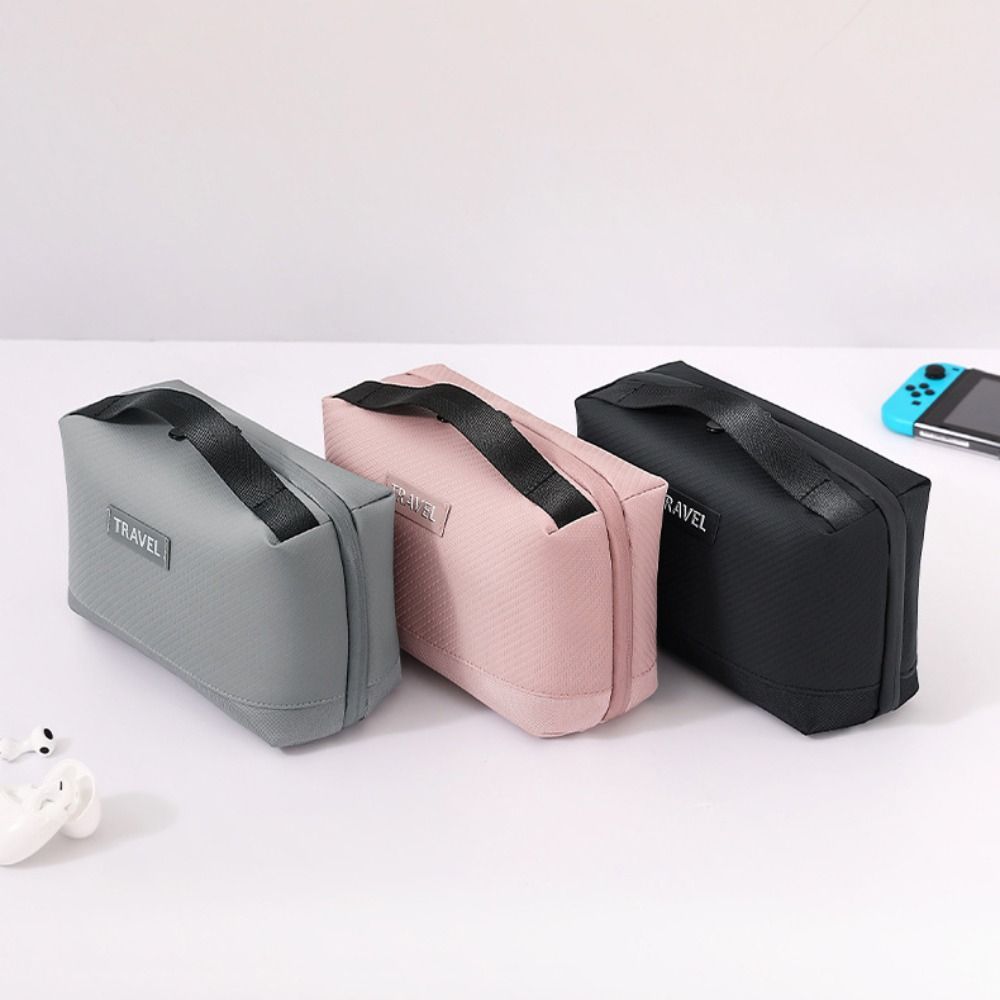 Tech Accessories Travel Organizer Pouch - 방수 보관 가방 여행 액세서리 PU