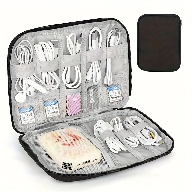 Tech Accessories Travel Organizer Pouch - 멀티 포켓 전자기기 액세서리 박스 -
