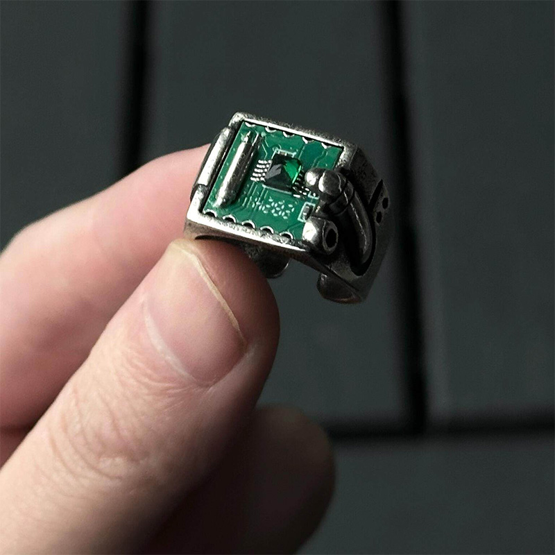 기술에서 영감을 받은 PCB 패턴 링 쥬얼리 액세서리( - Tech Inspired Accessories 리뷰 및 가격