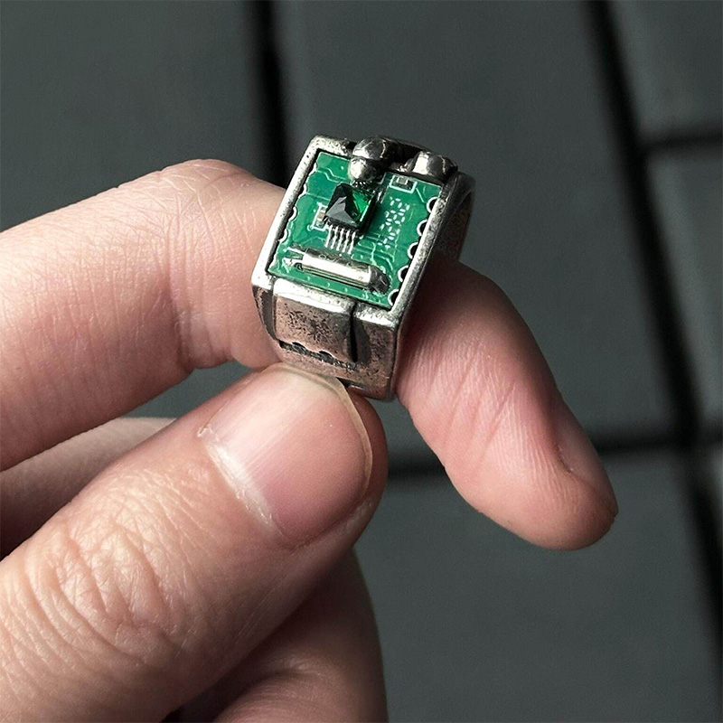 기술에서 영감을 받은 PCB 패턴 링 쥬얼리 액세서리( - Tech Inspired Accessories 리뷰 및 가격