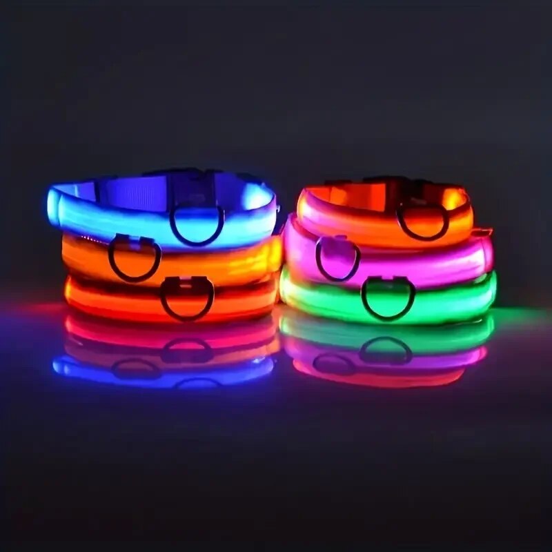 나일론 LED 야간 안전 발광 야광 개 목줄 야광 형광 - Tech Dog Accessories 리뷰 및 가격