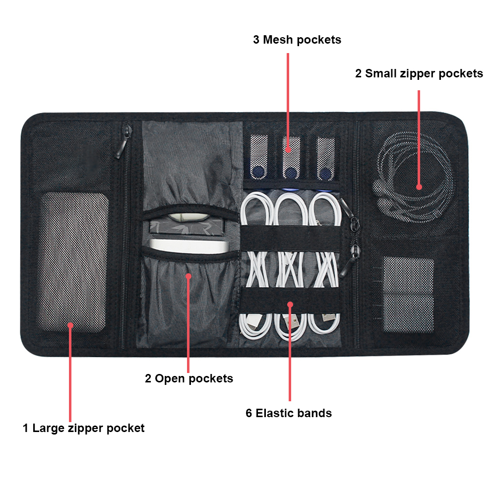 테크 오거나이저 가방 케이블 보관 케이스 여행용 전자제 - Tech Accessories Travel Organizer Pouch 리뷰 및 가격