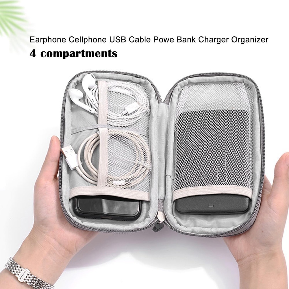 휴대용 이중층 전자기기 정리 가방, 방수 여행용 기기  - Tech Accessories Travel Organizer Pouch 리뷰 및 가격
