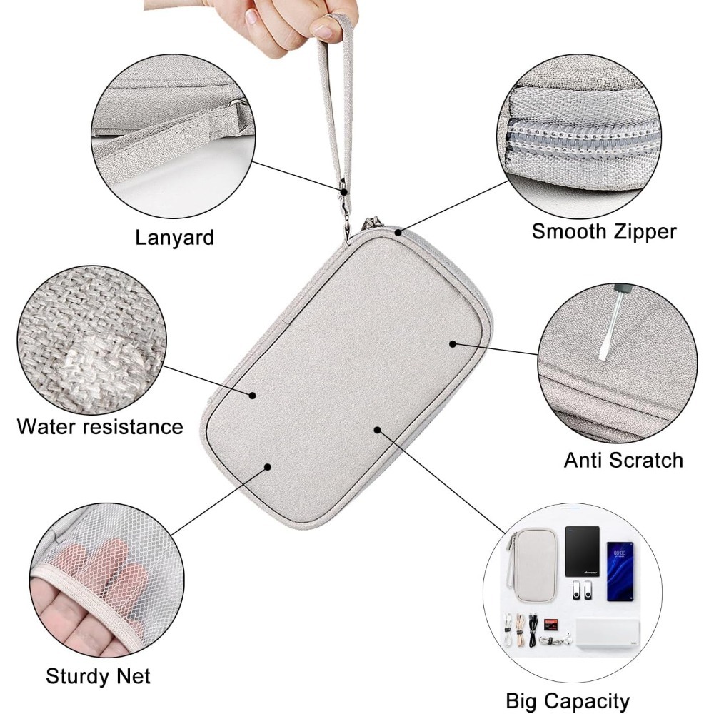 휴대용 이중층 전자기기 정리 가방, 방수 여행용 기기  - Tech Accessories Travel Organizer Pouch 리뷰 및 가격