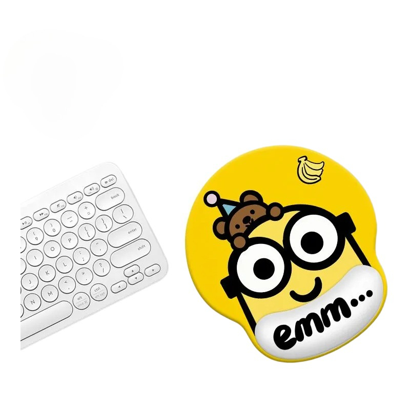 미니언즈 만화 귀여운 손목 받침대 마우스 패드 카와이  - Tech Accessories For Office Desk 리뷰 및 가격
