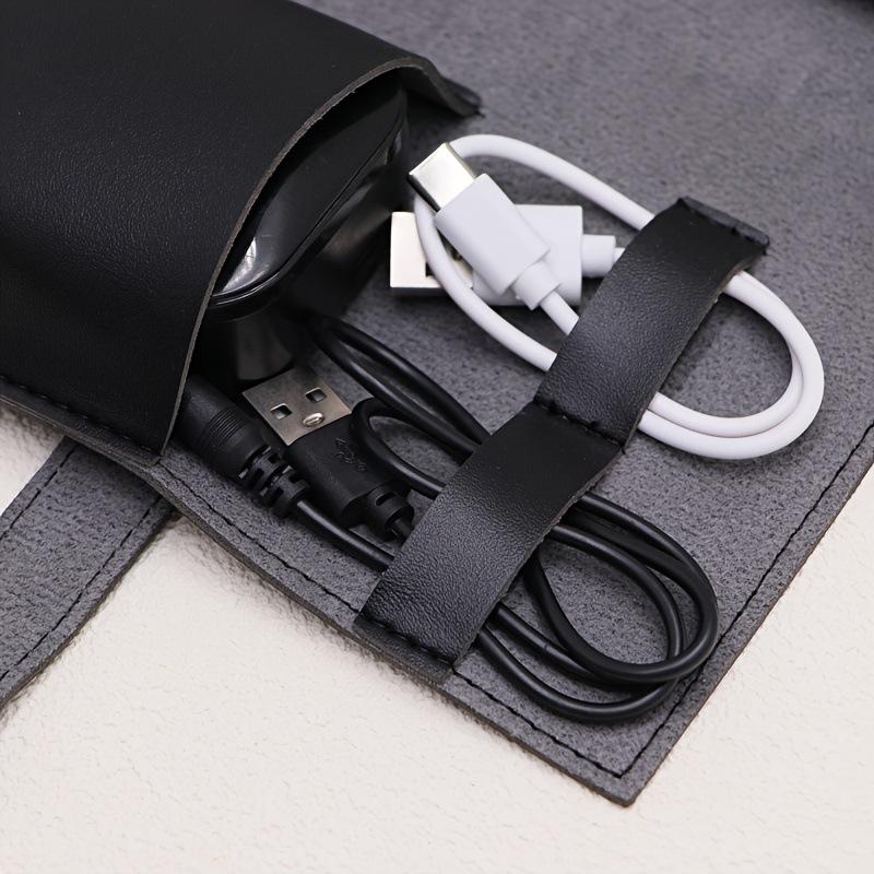 1PC PU 가죽 다중 수납칸 정리함 휴대용 기술 학교 - Tech Accessories Travel Organizer Pouch 리뷰 및 가격