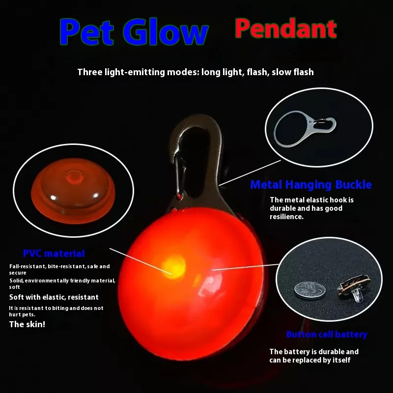 1 Led 빛나는 개 고양이 목걸이 빛나는 펜던트 애완 - Tech Dog Accessories 리뷰 및 가격