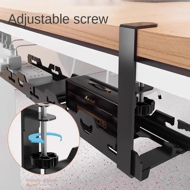 테이블 아래 텔레스코픽 수납 랙 금속 케이블 정리 트레 - Tech Accessories For Office Desk 리뷰 및 가격