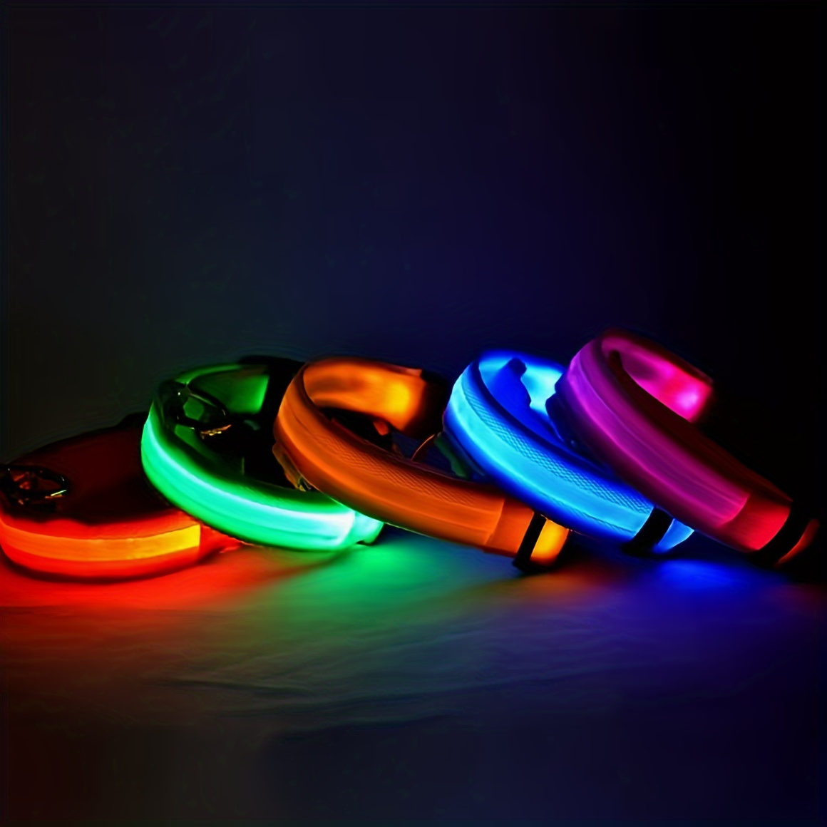 야간 안전을 위한 반사 LED 개 목걸이 - 내구성이  - Tech Dog Accessories 리뷰 및 가격