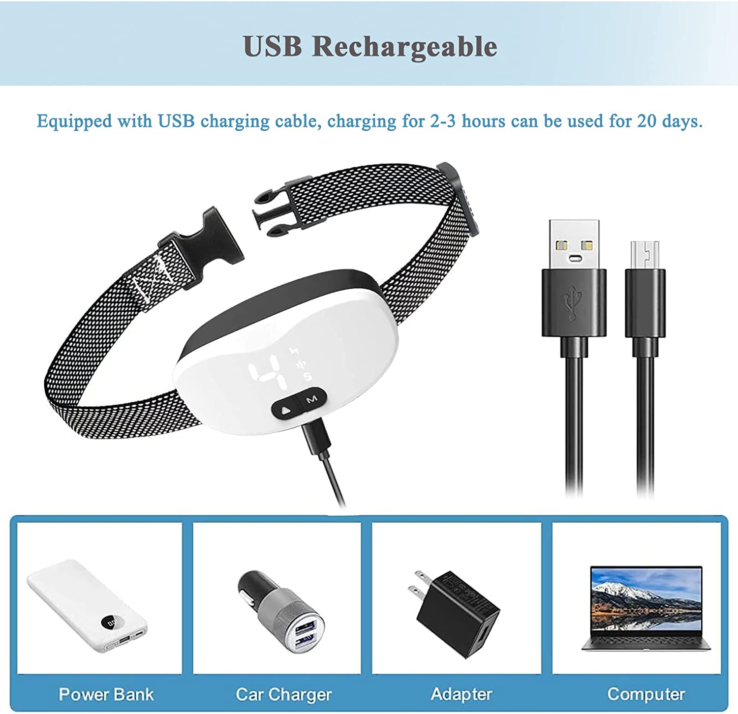 안티 나무 껍질 개 목걸이 작은 대형 개를위한 LED가 - Tech Dog Accessories 리뷰 및 가격