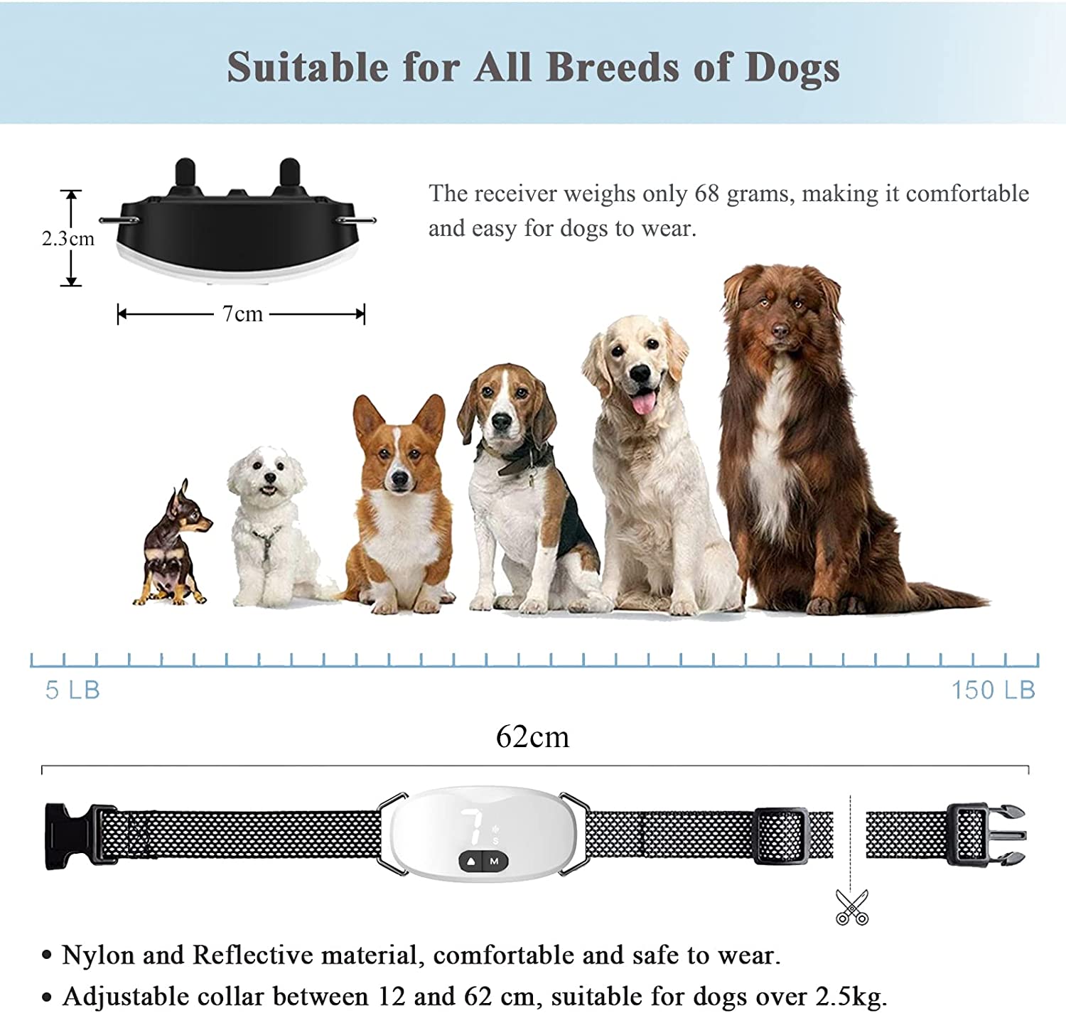 안티 나무 껍질 개 목걸이 작은 대형 개를위한 LED가 - Tech Dog Accessories 리뷰 및 가격