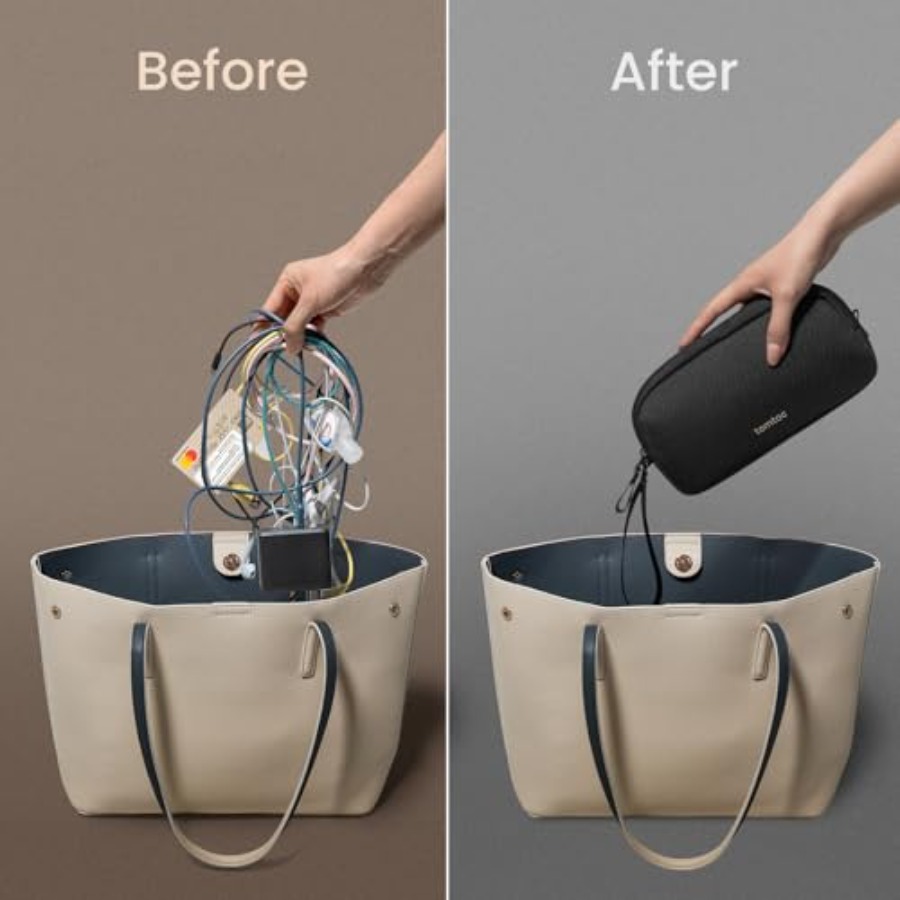 전자제품 정리함 여행용 케이스, 필수품용 케이블 정리함 - Tech Accessories Travel Organizer Pouch 리뷰 및 가격