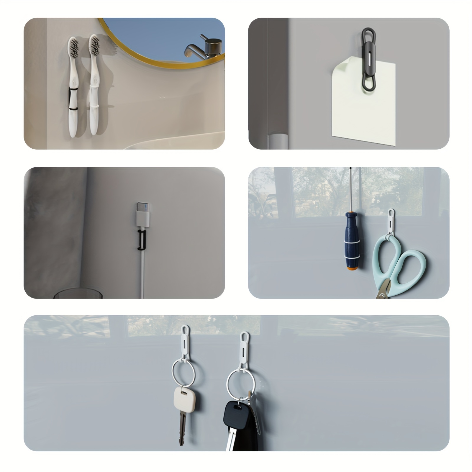 6Pcs 자기 펜 연필 홀더 책상 냉장고 화이트 보드  - Pen Holder Magnetic 리뷰 및 가격