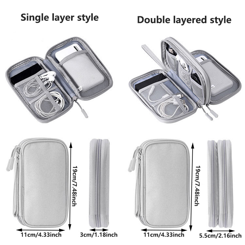 다채로운 색상의 휴대용 여행용 디지털 수납 가방 - 충 - Travel Cable Organizer 리뷰 및 가격
