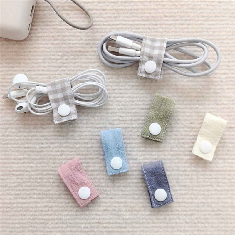 패브릭 케이블 정리대, 재사용 가능한 데이터 헤드폰 충 - Travel Cable Organizer 리뷰 및 가격