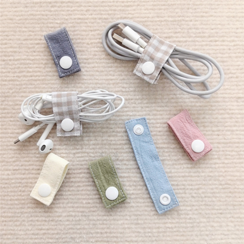 패브릭 케이블 정리대, 재사용 가능한 데이터 헤드폰 충 - Travel Cable Organizer 리뷰 및 가격